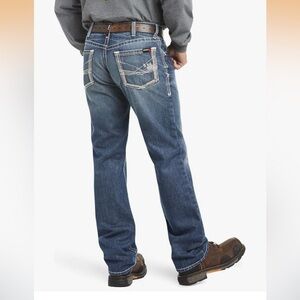Ariat Men's Flame Resistance Relaxed Fit Blue Jeans Size 32/32